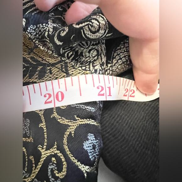 Citron M vintage Santa Monica Asian inspired top jacket black silk blend printed - Picture 7 of 8